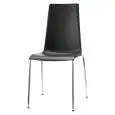 SEDIA MANNEQUIN - MOD. 2660 - STRUTTURA A 4 GAMBE IN ACCIAIO TUBOLARE CROMATO - SCOCCA IN POLIPROPILENE RICICLABILE RINFORZATO FIBRA DI VETRO - PER USO INTERNO - IMPILABILE - DIM. cm L 45 x P 52 x H 90 - NORMA CE