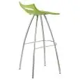 SGABELLO DIABLITO - MOD. 2291 - ALTEZZA cm 80 - STRUTTURA IN ACCIAIO CROMATO - SEDILE IN POLIPROPILENE RICICLABILE - PER USO INTERNO - DIM. cm L 42 x P 50 x H 97 - DA ASSEMBLARE - NORMA CE