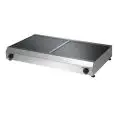 PIANO COTTURA ELETTRICO - MOD. QD513 - PIANO IN VETROCERAMICA - POTENZA W 2x3400 - ALIMENTAZIONE V400/50-60Hz TRIFASE - DIM. Cm L 74 x P 44 x h 11 - NORMA CE
