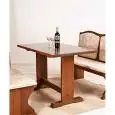 TAVOLO STILE CLASSICO IN TOULIPIER MASSELLO - MOD. 045T - STRUTTURA IN LEGNO - FINITURE LEGNO IN ANILINA BEIGE, CILIEGIO E NOCE  - PER USO INTERNO - NORMA CE