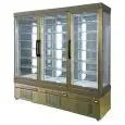 VETRINA REFRIGERATA PER PASTICCERIA E GELATERIA - MOD. TEK/65 - STRUTTURA ESTERNA IN ALLUMINIO ANODIZZATO - VETRO BASSO EMISSIVO - TEMP. °C +5/-25; -5/+10 - TRE SCOMPARTI SEPARATI - ALIMENTAZIONE MONOFASE - REFRIGERAZIONE VENTILATA - VETRO ESPOSITIVO A SC