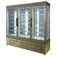 VETRINA REFRIGERATA PER PASTICCERIA - MOD. TEK/63 - STRUTTURA ESTERNA IN ALLUMINIO ANODIZZATO - VETRO BASSO EMISSIVO - TEMP. °C -5/+10 - TRE SCOMPARTI SEPARATI - ALIMENTAZIONE MONOFASE - REFRIGERAZIONE VENTILATA - VETRO ESPOSITIVO A SCELTA SU 1, 2 ,3 o 4 