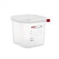 Contenitore Con Coperchio 1/6 in Polipropilene - ARAVEN Linea POLIPROPILENE - Codice 03024 - Capacità 17 lt - Dimensioni cm 17.6x16.2 - Altezza cm 10 - Imballo confezione da n. 1 Unità