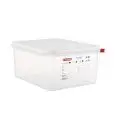 Contenitore Con Coperchio 1/2  in Polipropilene - ARAVEN Linea POLIPROPILENE - Codice 03033 - Capacità 65 lt  - Dimensioni cm 32.5x26.5 - Altezza cm 10 - Imballo confezione da n. 1 Unità