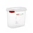 Contenitore Con Coperchio 1/9  in Polipropilene - ARAVEN Linea POLIPROPILENE - Codice 03022 - Capacità 15 lt  - Dimensioni cm 17.6x10.8 - Altezza cm 15 - Imballo confezione da n. 1 Unità