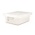 Contenitore Con Coperchio 1/2  in Polipropilene - ARAVEN Linea POLIPROPILENE - Codice 00297 - Capacità 6 lt  - Dimensioni cm 32.5x26.5 - Altezza cm 10 - Imballo confezione da n. 1 Unità