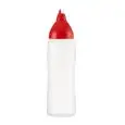 Dispenser Salse Rosso in Polipropilene - ARAVEN Linea POLIPROPILENE - Codice 555 - Capacità 50 cl  - Imballo confezione da n. 1 Unità