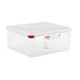 Contenitore Con Coperchio 2/3  in Polipropilene - ARAVEN Linea POLIPROPILENE - Codice 00470 - Capacità 135 lt  - Dimensioni cm 35.4x32.5 - Altezza cm 15 - Imballo confezione da n. 1 Unità
