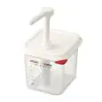 Dispenser Salse Con Erogatore  in Polipropilene - ARAVEN Linea POLIPROPILENE - Codice 1367 - Capacità 26 lt  - Imballo confezione da n. 1 Unità