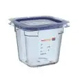 Contenitore Con Coperchio 1/6 in Abs - ARAVEN Linea ABS - Codice 07781 - Capacità 75 lt - Dimensioni cm 17.6x16.2 - Altezza cm 65 - Imballo confezione da n. 1 Unità