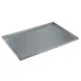 TEGLIA RETTANGOLARE IN LAMIERA ALLUMINATA PER PASTICCERIA E PIZZERIA cm 60x40