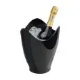 Secchiello Portabottiglie Nero in Acrilico - MEDRI Linea NIZZA - Codice 2447-BK - Diametro 19 cm - Altezza cm 26 - Imballo confezione da n. 1 Unità