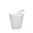 Secchiello Portabottiglie Bianco in Acrilico - MEDRI Linea NIZZA - Codice 2514BW - Dimensioni cm 25x20 - Altezza cm 29 - Imballo confezione da n. 1 Unità