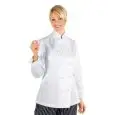 GIACCA LADY CHEF - MOD. 057500 - 100% COTONE - BOTTONI ROTONDI BIANCHI - COLORE BIANCO