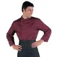 GIACCA CUOCO BILBAO - MOD. 059303 - 65% POLIESTERE e 35% COTONE - BOTTONI A PRESSIONE - RETE D'AREAZIONE ASCELLARE - TASCA SUL PETTO E SUL BRACCIO - COLORE BORDEAUX