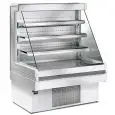 ESPOSITORE MURALE REFRIGERATO SELF SERVICE - IDEALE PER BIBITE - MOD. MANDY - COMPLETA DI 3 RIPIANI INCLINABILI IN ACCIAIO - ALIMENTAZIONE MONOFASE V 230/50 Hz - REFRIGERAZIONE VENTILATA - TEMPERATURA °C +4/+8 - NORMA CE