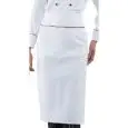 GREMBIULE CUOCO RONDIN ITALY - MOD. 114410 - 100% COTONE - DIMENSIONI cm. 95x70 - COLORE BIANCO CON CORDINO LOGO ITALIA