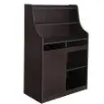 MOBILE DI SERVIZIO DA SALA ALTO - MOD. 1607F/W - STRUTTURA IN NOBILITATO - N. 1 ANTA - N. 1 VANO A GIORNO - ALZATINA CON N. 2 RIPIANI - VANO PORTAPOSATE - DIM. cm L 94 x P 48 x 145 H