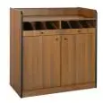 MOBILE DI SERVIZIO DA SALA BASSO - MOD. 1620F/W - STRUTTURA IN NOBILITATO - N. 2 SPORTELLI CON RIPIANO INTERMEDIO - VANO PORTAPOSATE - DIM. cm L 94 x P 48 x 98 H