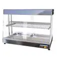 VETRINA TERMICA - MOD. TAVOLACALDA/ISOLAV2 - Piano inferiore con riscaldamento statico - Interno camera con riscaldamento ventilato - Grigliato intermedio per esposizione prodotti - Potenza 2,25 Kw - Voltaggio 230 V - Dimensioni: cm L 113,3 x P 71,4 x 84,