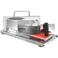TAGLIAVERDURE E FRUTTA MANUALE - Mod. HT-4 - STRUTTURA IN ACCIAIO INOX E PLASTICA ALIMENTARE - N. 13 LAME - Norma CE