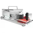TAGLIAVERDURE E FRUTTA MANUALE - Mod. HT-5,5 - STRUTTURA IN ACCIAIO INOX E PLASTICA ALIMENTARE - N. 10 LAME - Norma CE