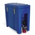 CONTENITORE ISOTERMICO - MOD. QC10 - PER TRASPORTO DI BEVANDE ED ALIMENTI LIQUIDI - CALDE O FRESCHE - CAPACITA' Lt. 10 - DIM. cm L 24 x P 43 x 43 H - NORMA CE