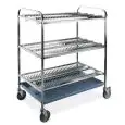 SCOLAPIATTI E BICCHIERI - MOD. 50 - STRUTTURA IN TUBO DI ACCIAIO INOX - GRIGLIE SCOLAPIATTI IN LAMIERA ACCIAIO INOX - VASCA SCOLABICCHIERI/RACCOGLIGOCCE IN ABS - RUOTE PIROETTANTI - NORMA CE