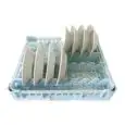 CESTO PER IL LAVAGGIO DI 15 PIATTI PIANI E FONDI - MOD. 100115 - DIMENSIONI CESTO cm L 50 X P 50 - DIAMETRO MAX. 28 cm - NORMA CE