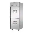 Armadio frigo in acciaio inox combinato positivo e positivo gastronorm Tecnodom A207MIDPP