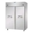 Armadio frigo in acciaio inox combinato positivo e positivo gastronorm Tecnodom AFI4MIDPP