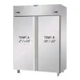 Armadio frigo in acciaio inox combinato positivo e negativo (congelatore) gastronorm Tecnodom AFI4MIDPN