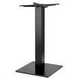 BASAMENTO TIFFANY - MOD. 5180VN - BASE QUADRATA IN GHISA VERNICIATA NERA cm 40 x 40 - PIEDINO REGOLATORE - COLONNA QUADRATA IN ACCIAIO VERNICIATO NERO mm 80 x 80 - STAFFE DI FISSAGGIO AL PIANO IN FUSIONE DI GHISA - TOP MAX ø cm 90 O cm 90x90 - PER USO INT