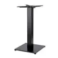 BASAMENTO TIFFANY - MOD. 5180ZN - BASE QUADRATA IN GHISA VERNICIATA NERA cm 40 x 40 - PIEDINO REGOLATORE - COLONNA QUADRATA IN ACCIAIO ZINCATO E VERNICIATO NERO A POLVERI mm 80 x 80 - STAFFE DI FISSAGGIO AL PIANO IN FUSIONE DI GHISA - TOP MAX ø cm 90 O cm