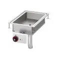BRASIERA FISSA MULTIFUNZIONALE DA INCASSO ELETTRICA - MOD. BRFD/64ET - N. 1 vasca - Alimentazione trifase 400V/2N 230V/3 - Potenza kW 4 - Dimensioni: cm. L 40 x P 60 x H 28 - Norma CE