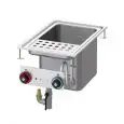 CUOCIPASTA ELETTRICO DA INCASSO - MOD. CPD/64ET - N. 1 vasca LT. 25 - Alimentazione trifase 400V/3N - Potenza kW 7,8 - Dimensioni: cm. L 40 x P 60 x H 51 - Norma CE