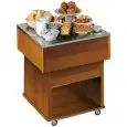 ISOLA BUFFET NEUTRA PER PRIMA COLAZIONE - MOD. TAVOLO86 - SENZA CAPPA - DIMENSIONI D'APPOGGIO cm 75x75 - DIMENSIONI cm L 75 x P 75 x h 90,8