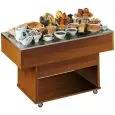 ISOLA BUFFET NEUTRA PER PRIMA COLAZIONE - MOD. TAVOLO253 - SENZA CAPPA - DIMENSIONI D'APPOGGIO cm 142,3x75 - DIMENSIONI cm L 142,3 x P 75 x h 90,8