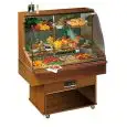 VETRINA MURALE A BUFFET REFRIGERATA PER GASTRONOMIA - MOD. STELLA - TEMPERATURA °C +4/+10 - SBRINAMENTO AUTOMATICO - REFRIGERAZIONE STATICA - DIMENSIONI cm L 142,3 x P 75 x h 175