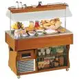 ISOLA BUFFET ESPOSITIVA NEUTRA - MOD. NEUTROM4  - POTENZA W 300 - ALIMENTAZIONE MONOFASE V 230/1/50 Hz - DIM. cm L 142,2 x P 75 x h 155,4 - PESO Kg 104