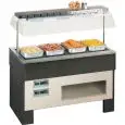 ISOLA BUFFET ESPOSITIVA CALDA - MOD. NExTHOT - STRUTTURA IN LEGNO - ALIMENTAZIONE MONOFASE V 230/1/50 Hz - Temp. °C +30/+90