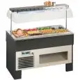 ISOLA BUFFET ESPOSITIVA RISCALDATA BAGNOMARIA - MOD. NExTBM - STRUTTURA IN LEGNO - VASCA IN ACCIAIO INOX - Temp. °C +30/+90