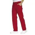 PANTALACCIO ROSSO - MOD. 044607 - 65% POLIESTERE e 35% COTONE - COLORE ROSSO