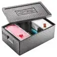 CONTENITORE ISOTERMICO IN POLIPROPILENE PORTA BACINELLE GELATERIA - DIMENSIONI mm. 595x395x260h