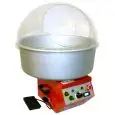 MACCHINA PER ZUCCHERO FILATO - MOD. SMARTY - N. 1 SERBATOIO - Padella in alluminio - Cupola in plexiglass - Capacità serbatoio gr. 350 - Potenza 1000/1900 W - Alimentazione 230 V monofase - Dimensione padella cm ø 60 - Dimensione senza padella cm L 35 X P