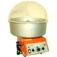 MACCHINA PER ZUCCHERO FILATO - MOD. FUTURA 2 - N. 2 SERBATOI - Padella in alluminio - Cupola in plexiglass - Capacità serbatoio gr. 450 x 2 - Potenza 1500/2100 W - Alimentazione 230 V monofase - Dimensione padella cm ø 60 - Dimensione senza padella cm L 5