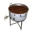 CUOCICASTAGNE A GAS SU GAMBE - MOD. CLASSIC GAS MIXER - Con mescolatore elettrico - Padella di cottura in ferro - Cottura Kg. 5/20 minuti - Padella cottura cm ø 60 - Potenza 60 W - Alimentazione 230 V monofase - Dimensione cm L 65 X P 85 X H 86 - Norma CE