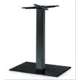 BASAMENTO TIFFANY - MOD. 5080VN - BASE RETTANGOLARE IN GHISA VERNICIATA NERA cm 60x40 - 4 PIEDINI REGOLATORI - COLONNA QUADRATA IN ACCIAIO VERNICIATO NERO DA mm 80x80 - STAFFE DI FISSAGGIO AL PIANO IN FUSIONE DI GHISA - TOP MAX cm 140x90 - PER USO INTERNO