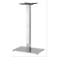 BASAMENTO TIFFANY - MOD. 5085IS - BASE RETTANGOLARE cm 60x40 - 4 PIEDINI REGOLATORI - COLONNA QUADRATA IN ACCIAIO INOX SATINATO DA mm 80x80 - STAFFE DI FISSAGGIO AL PIANO IN FUSIONE DI GHISA - TOP MAX cm 120x70 - PER USO INTERNO - DIM. cm L 60 x P 40 x H 