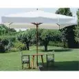 OMBRELLONE TELESCOPICO - MOD. PALLADIO TELESCOPIC 4X4 - TELAIO IN LEGNO IROKO - DIMENSIONI cm L 400 x P 400 x 410 H